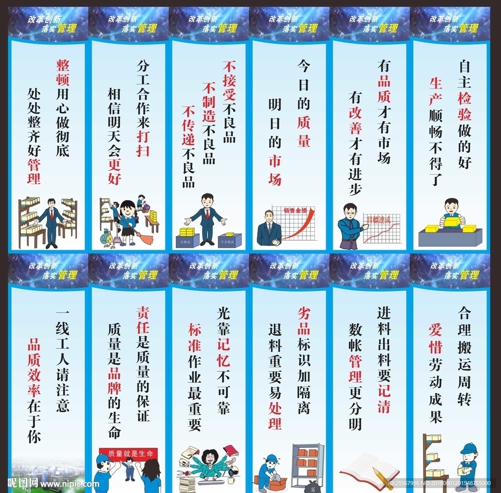 5S管理挂画