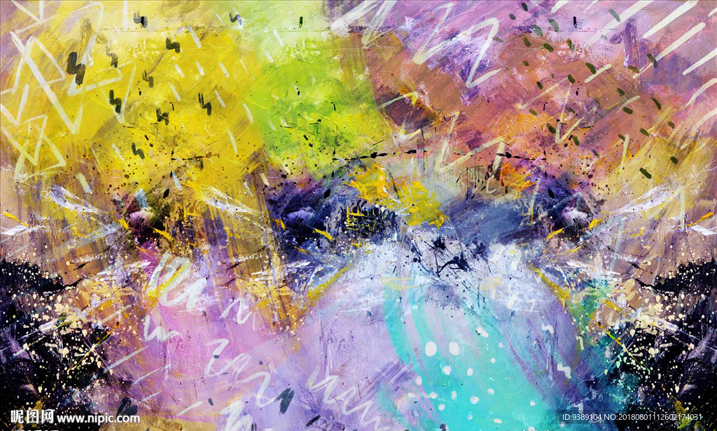 抽象油画