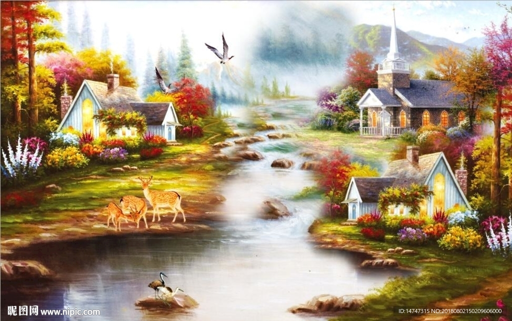 油画风景