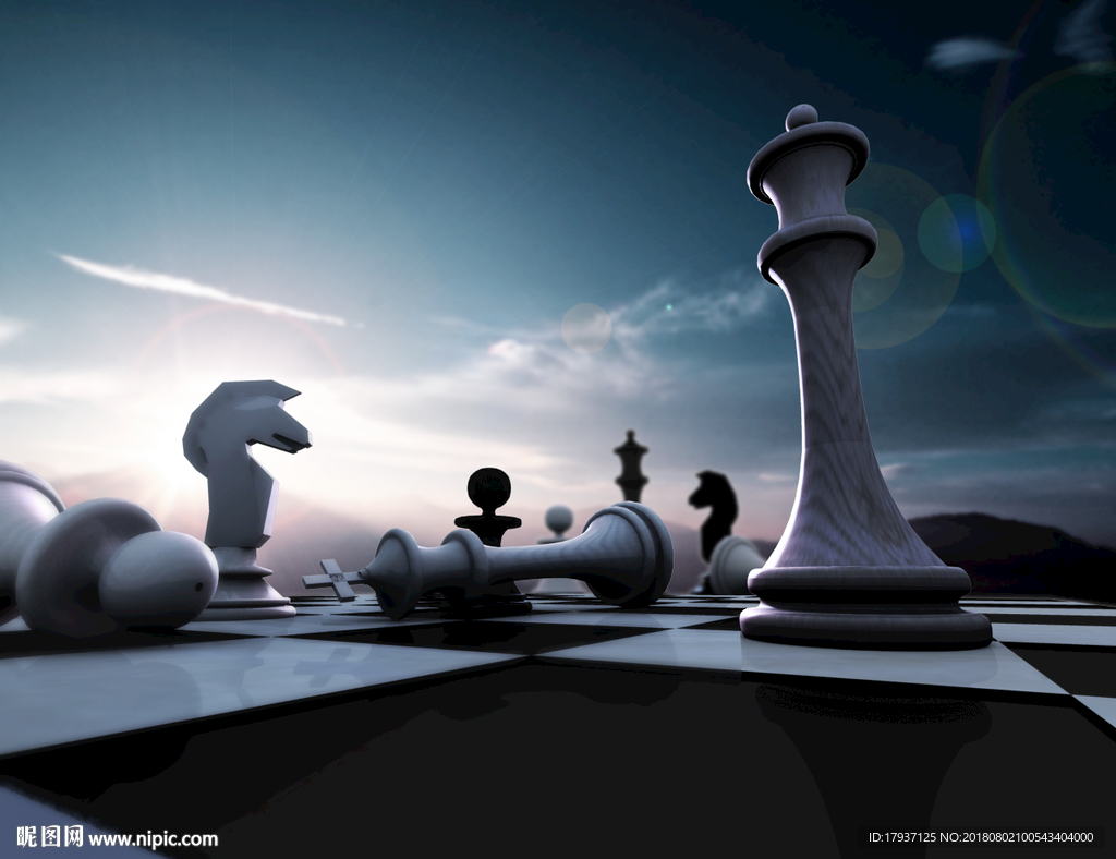 国际象棋 背景 远景象棋 中景