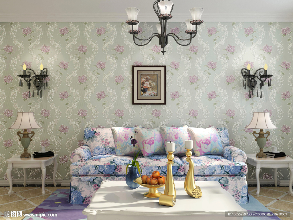 客厅沙发背景墙效果图