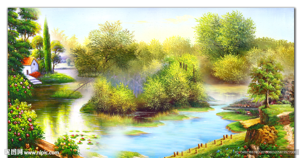 风景 油画