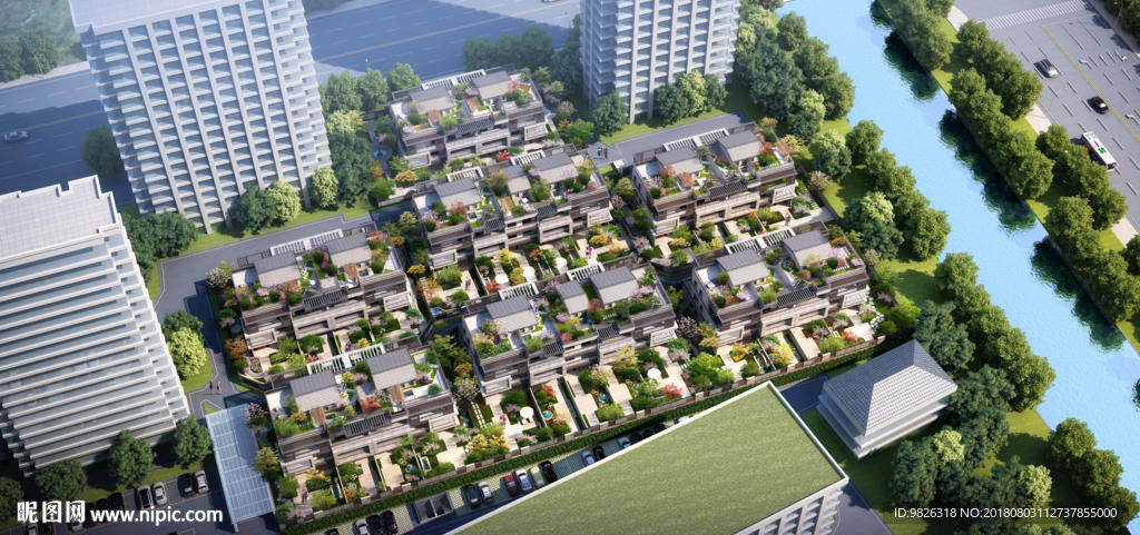 联排别墅景观绿化