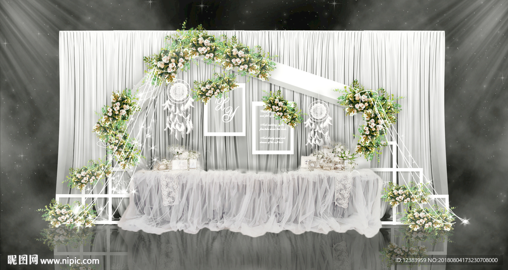 小清新婚礼签到区