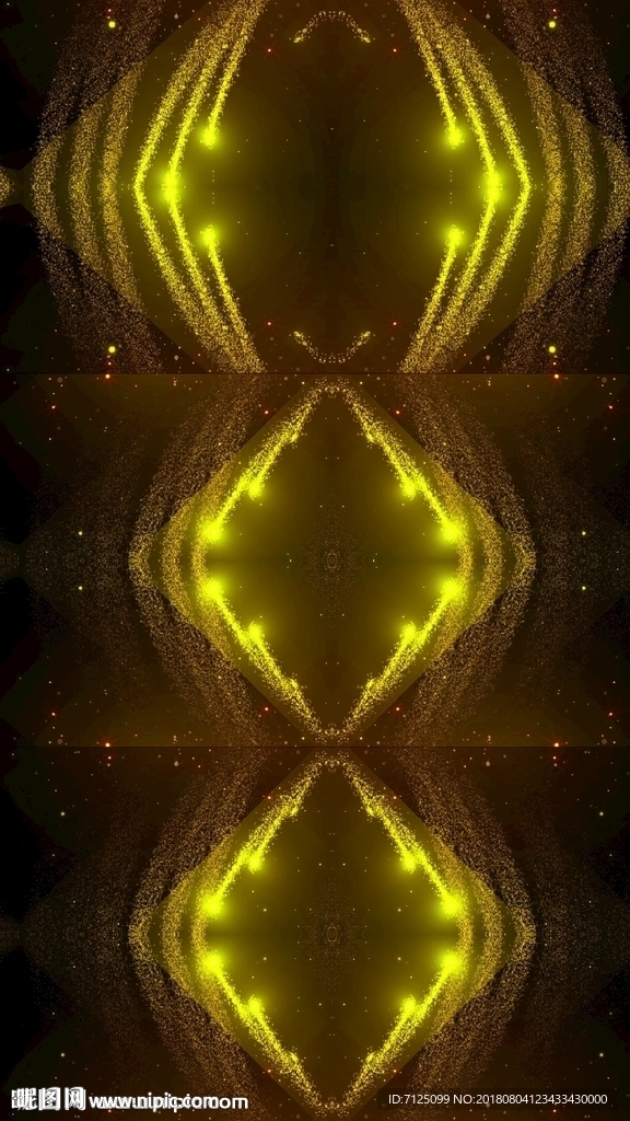 金色粒子效果VJ背景