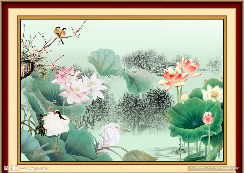 荷花图