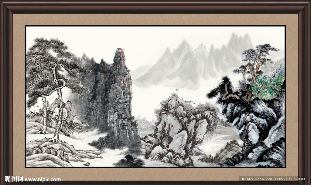 巨幅山水画