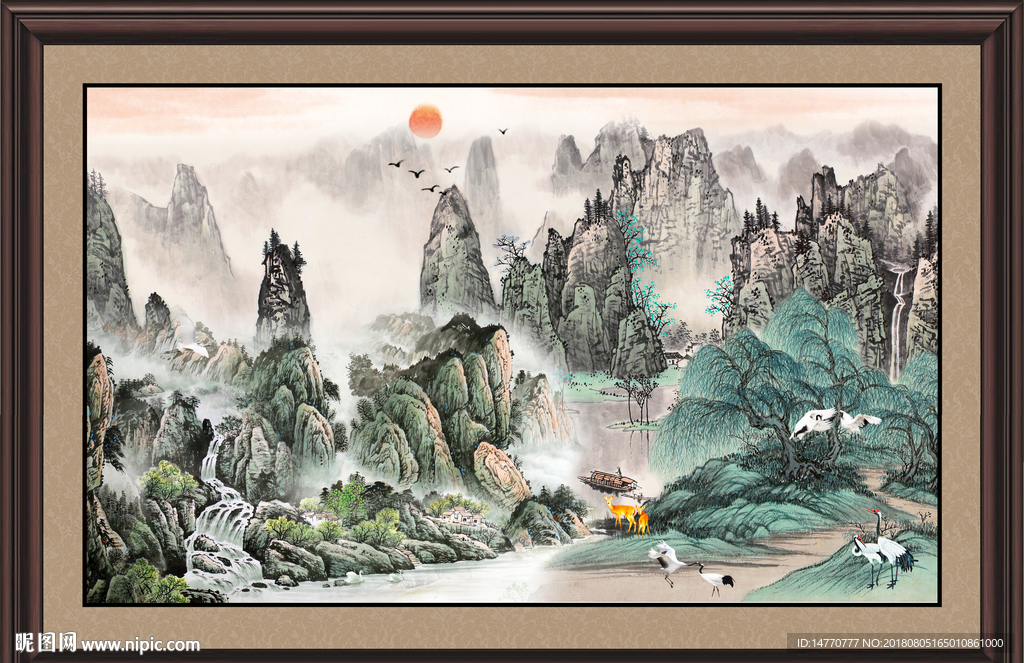 巨幅山水画