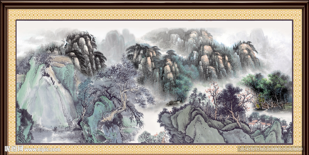 巨幅山水画