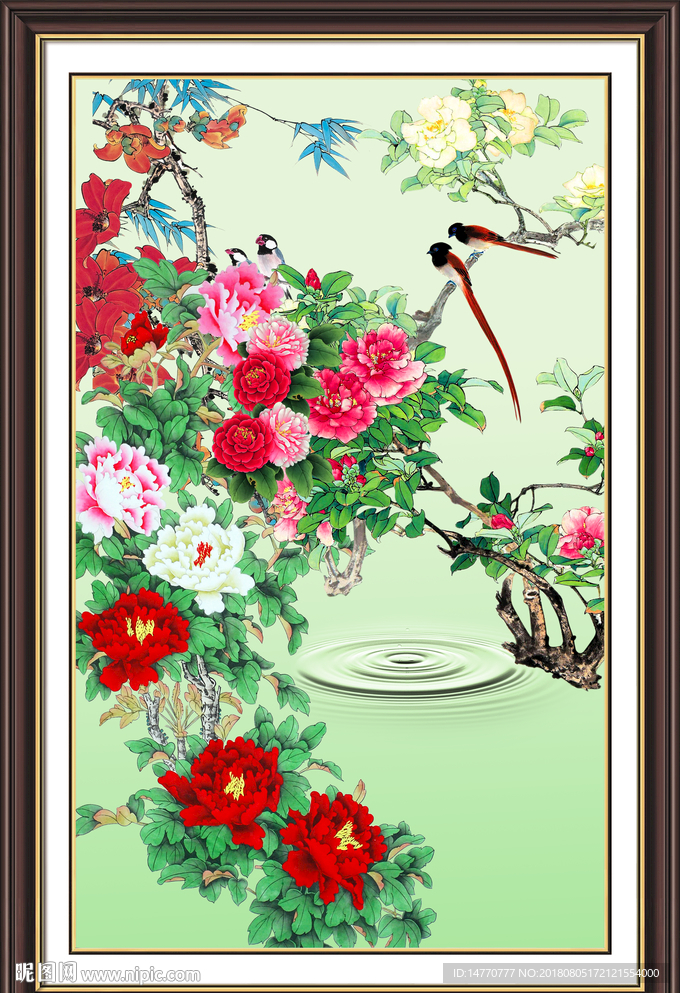 花鸟牡丹