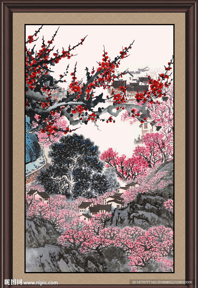 国画梅花