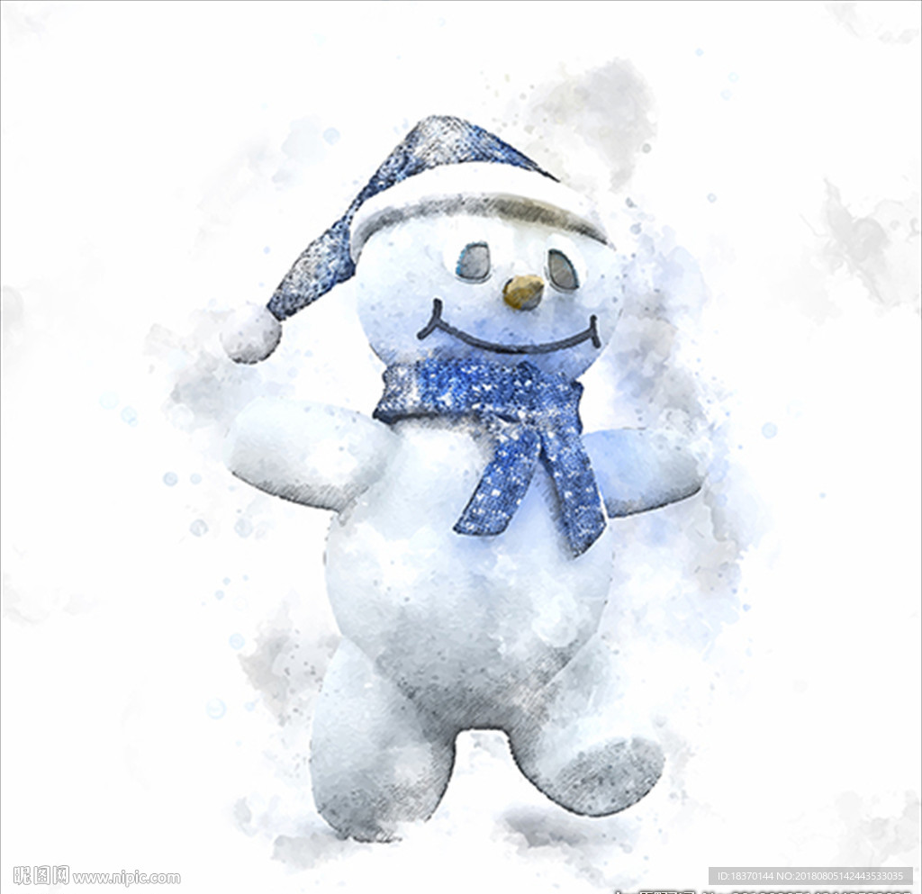 卡通雪人