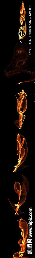 6款高清蓝色烟雾山水装饰大图