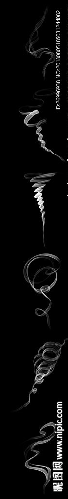 6款高清蓝色烟雾山水装饰大图