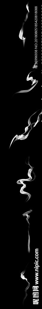 6款高清蓝色烟雾山水装饰大图