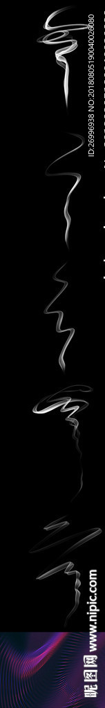 6款高清蓝色烟雾山水装饰大图