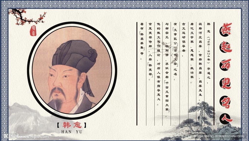 燕赵历史名人 韩愈