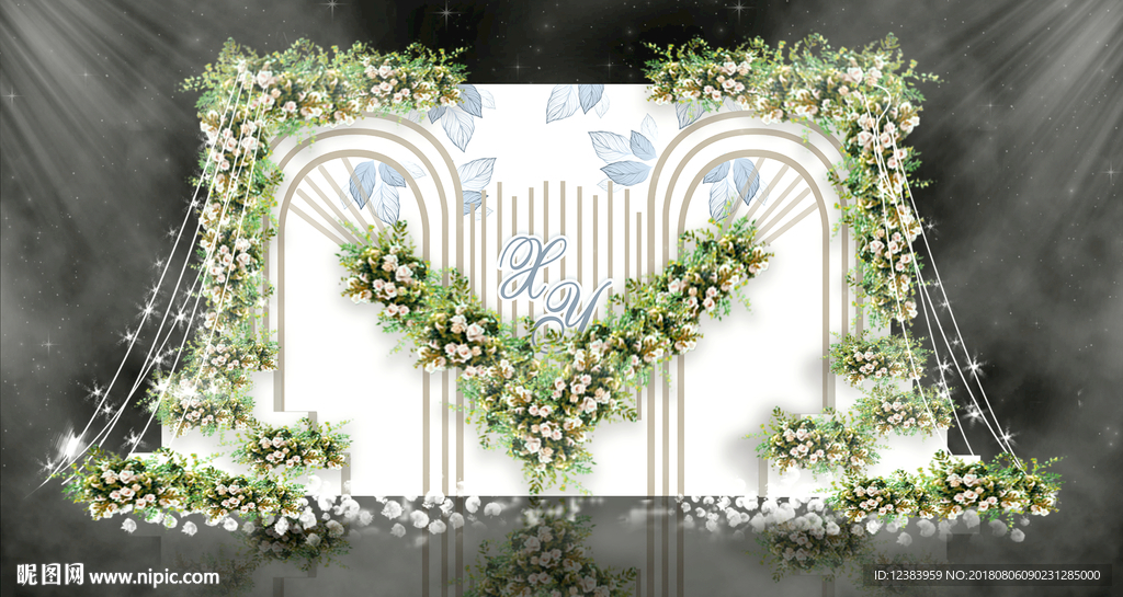 小清新婚礼背景