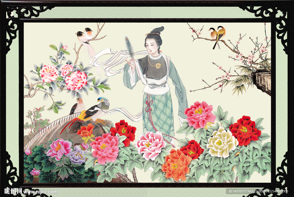 国画仕女图