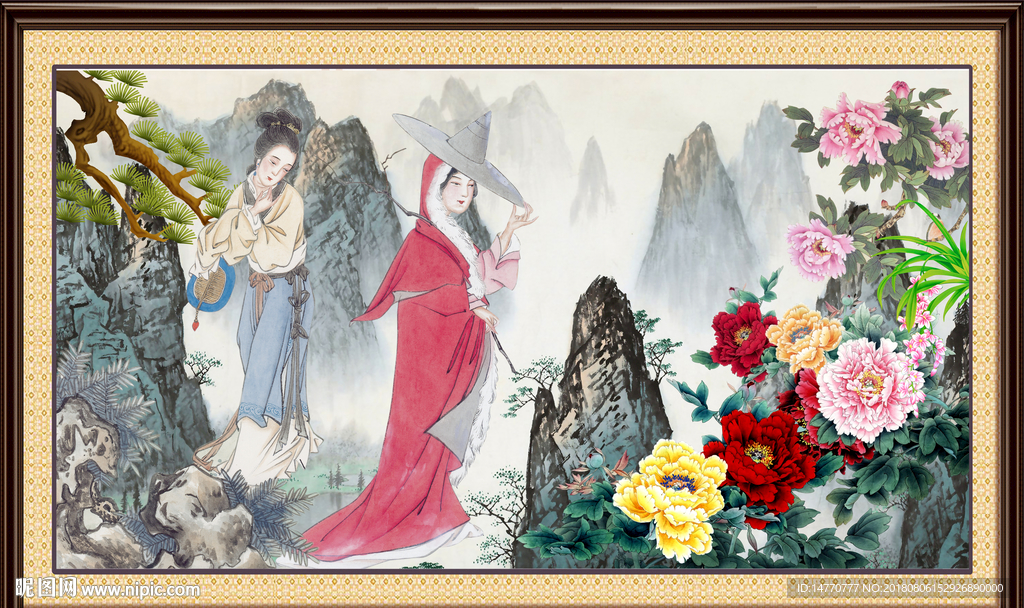 国画仕女图
