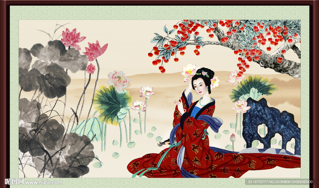 国画仕女图