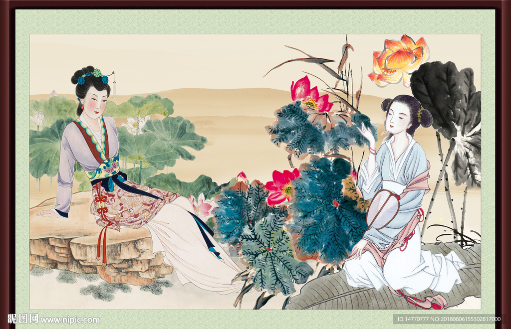 国画仕女图