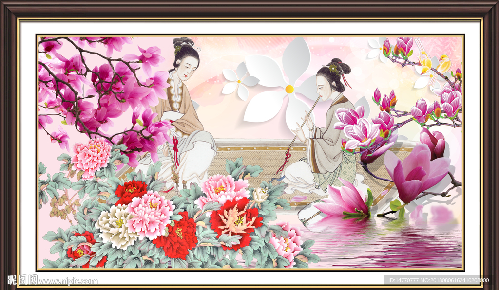 国画仕女图