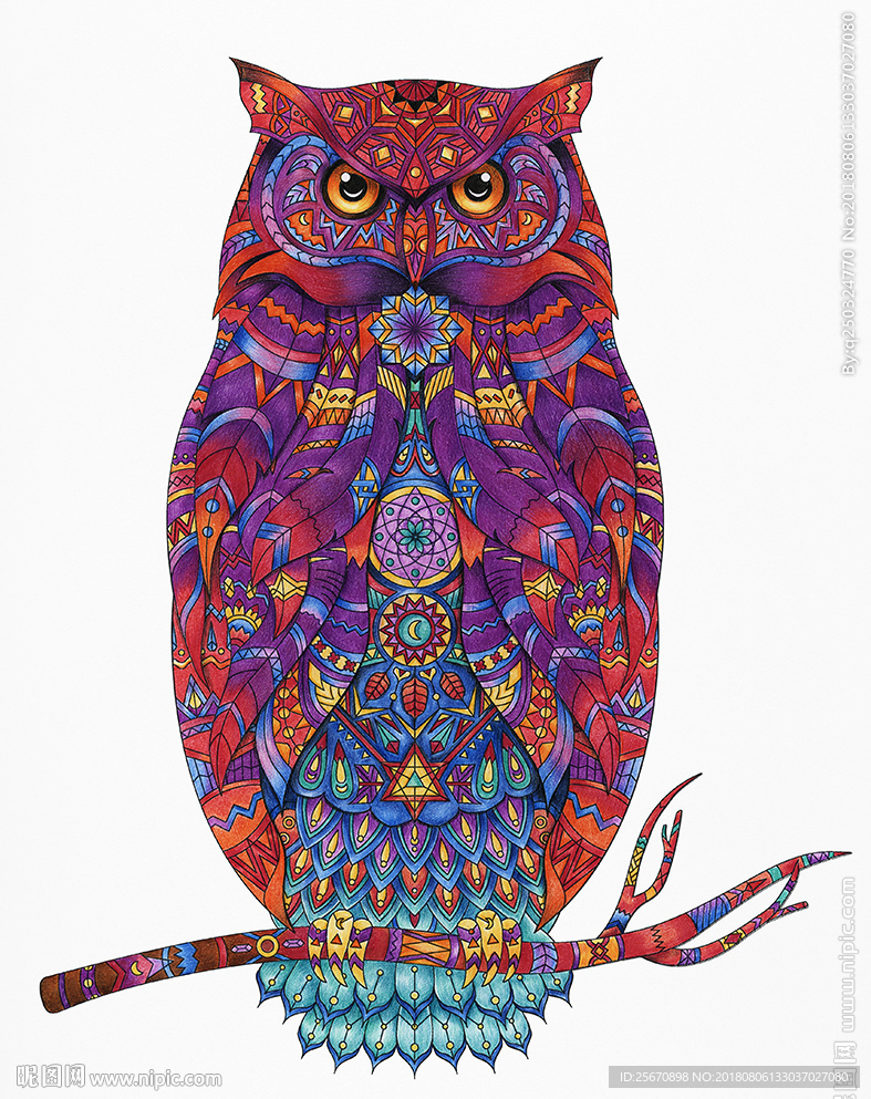 猫头鹰图腾图片