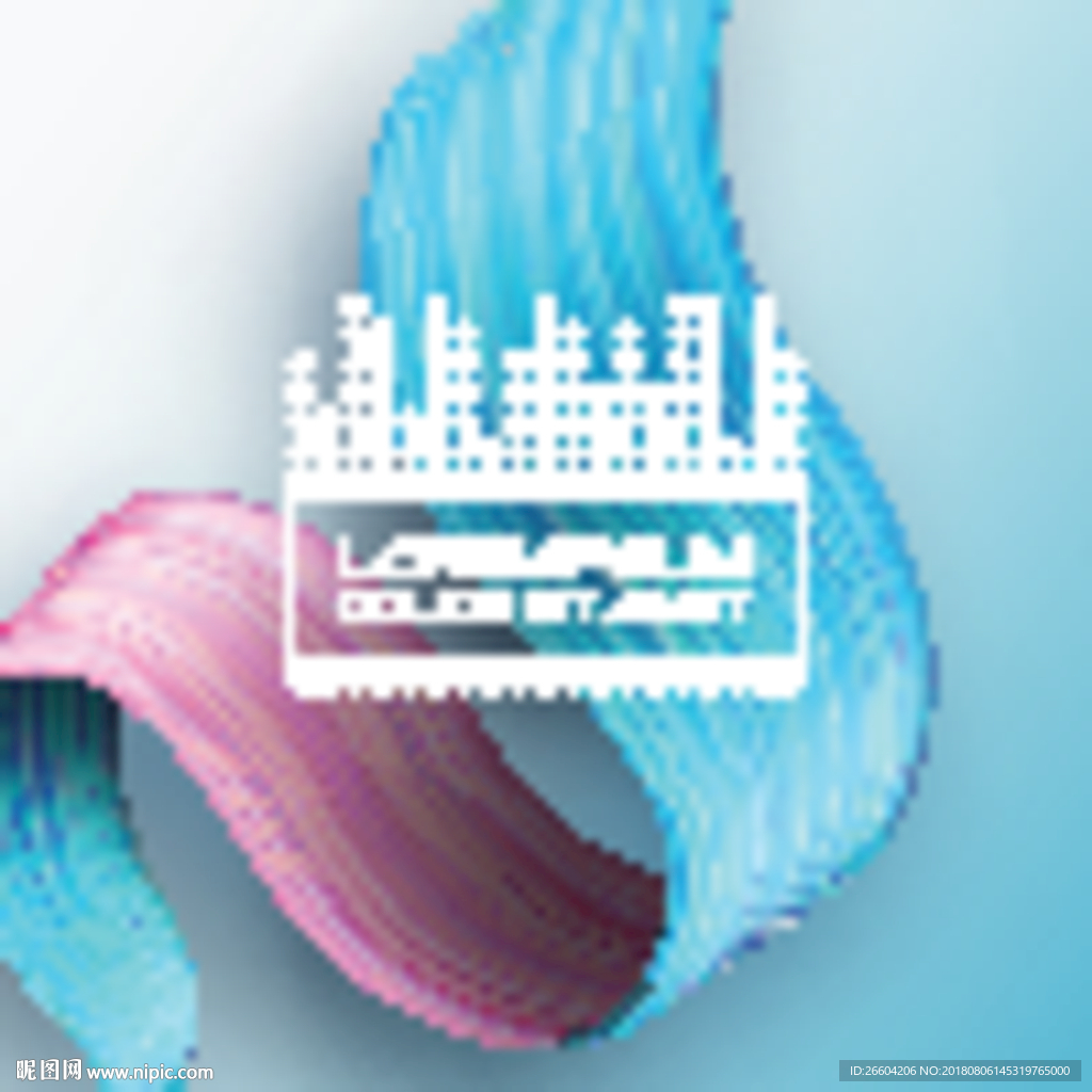 炫彩质感商业综合体海报背景板