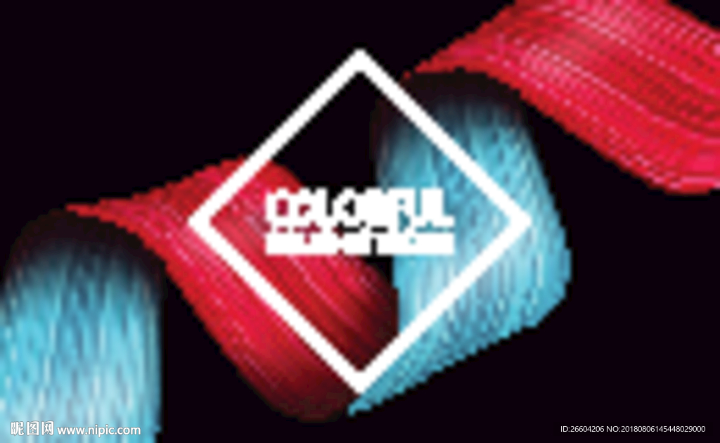 创意质感综合体海报炫彩图形