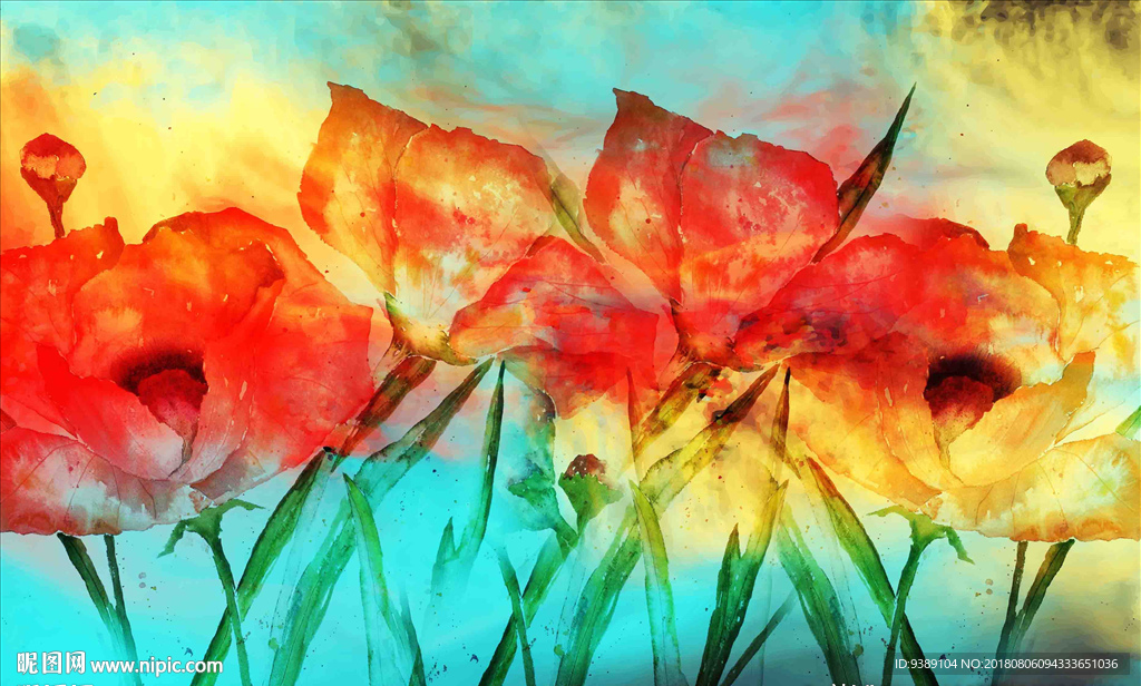 花卉油画