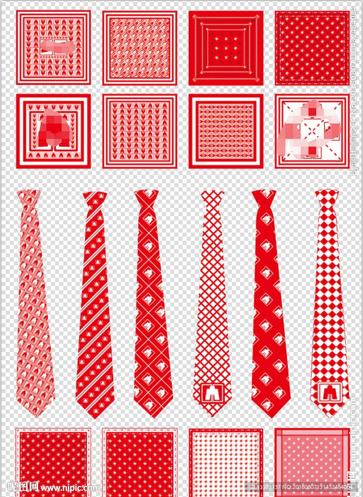 方巾领带丝巾效果设计