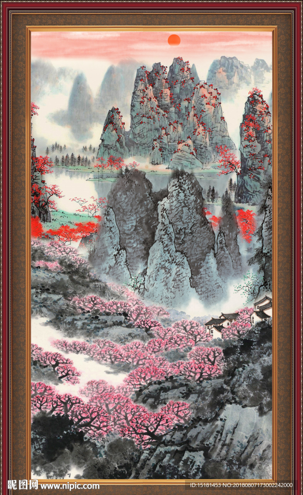 巨幅山水画