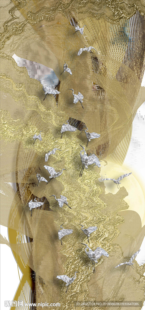 新中式抽象线条