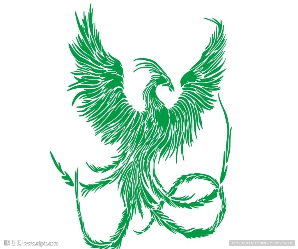 矢量凤凰元素图案