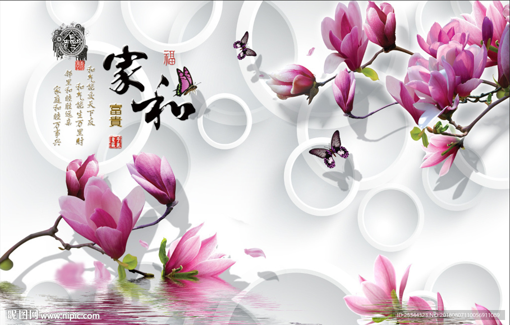 玉兰花墙