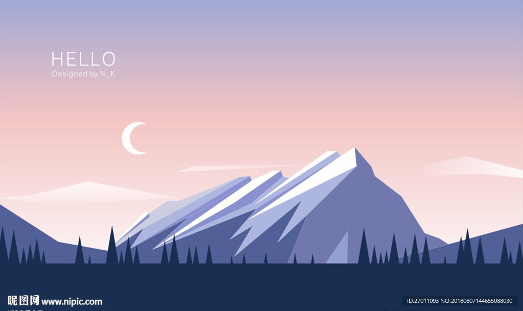 雪山设计图__广告设计_广告设计_设计图库_昵图网nipic.com