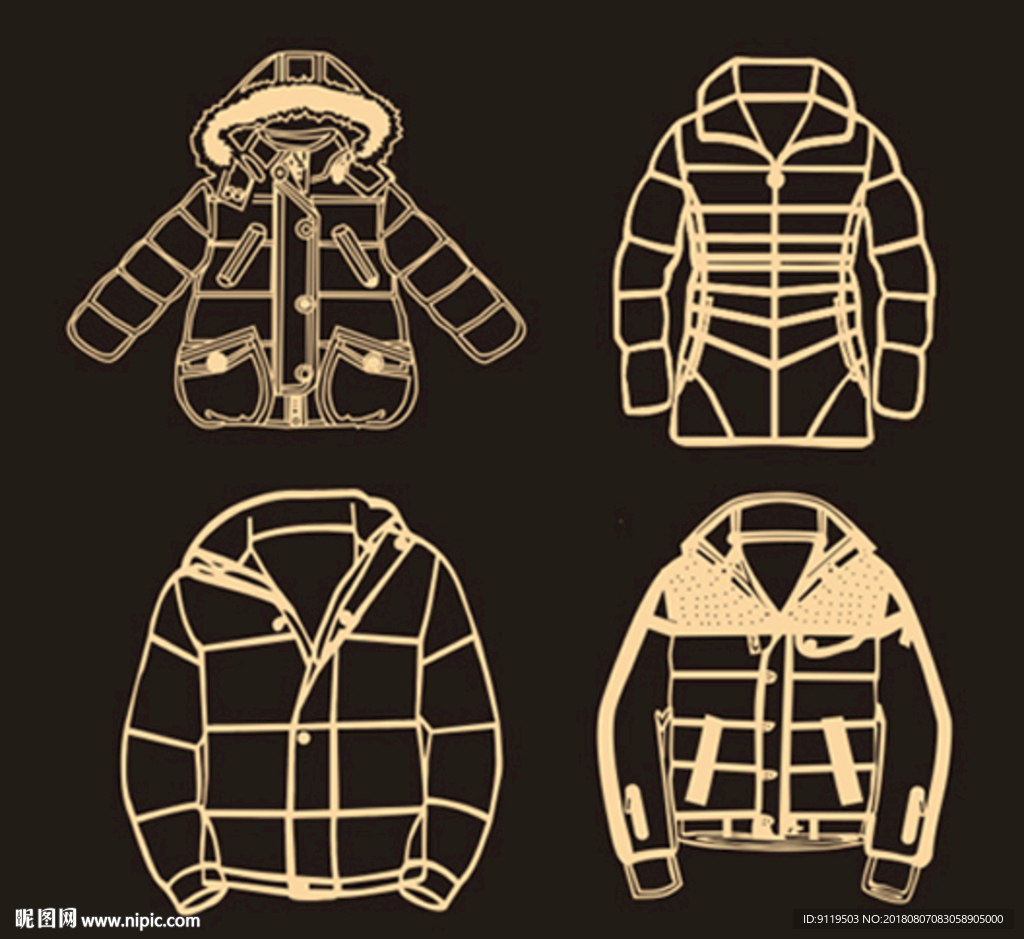 衣服线条图