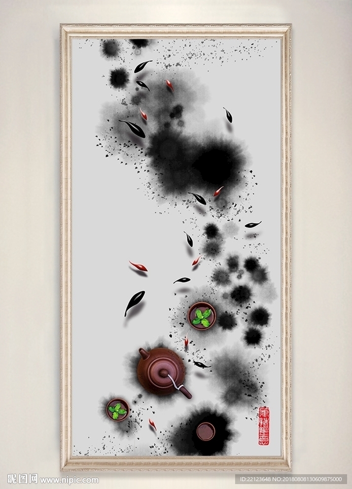 水墨立体中国风创意古风装饰画