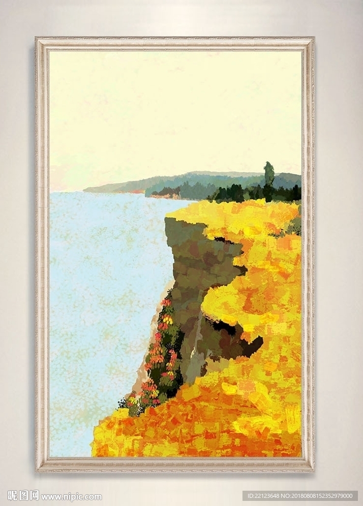 油画山水风景装饰画