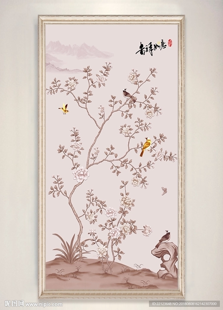 中式花鸟装饰画