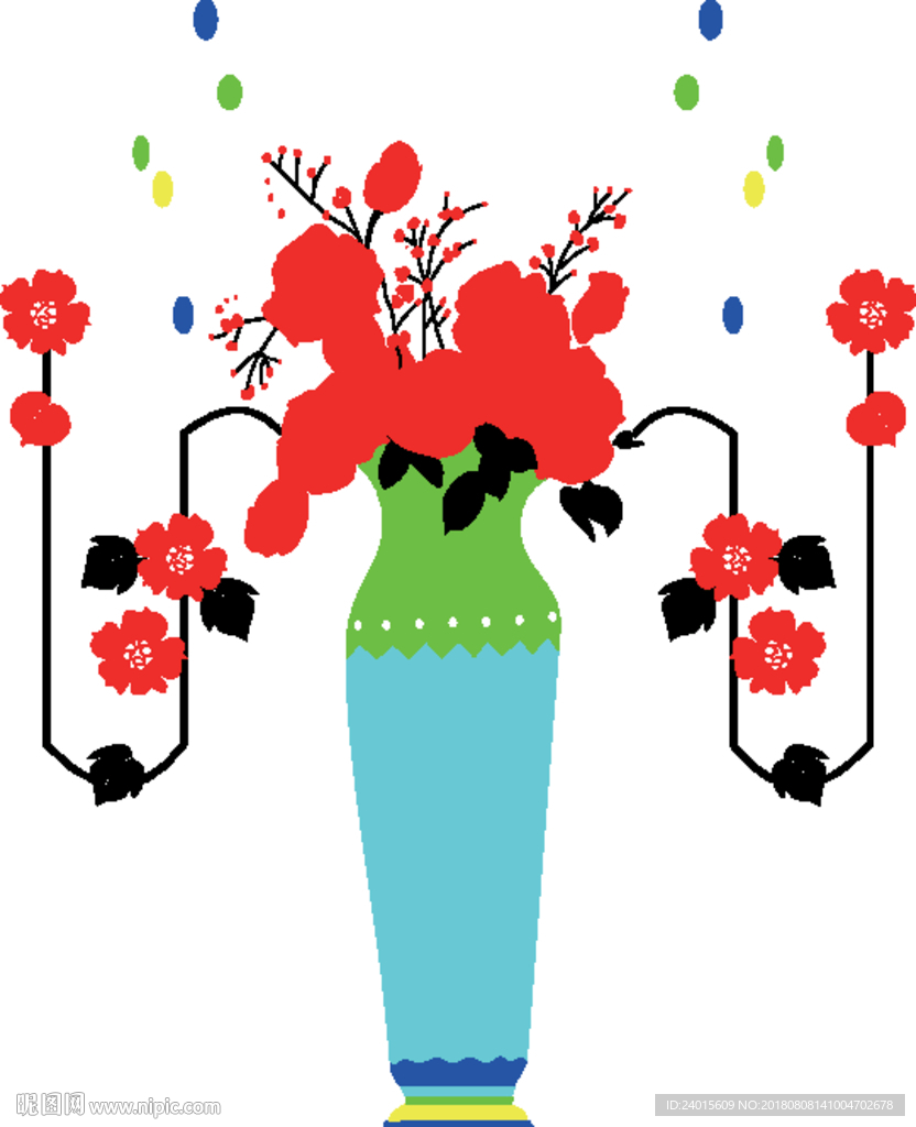 玫瑰花瓶