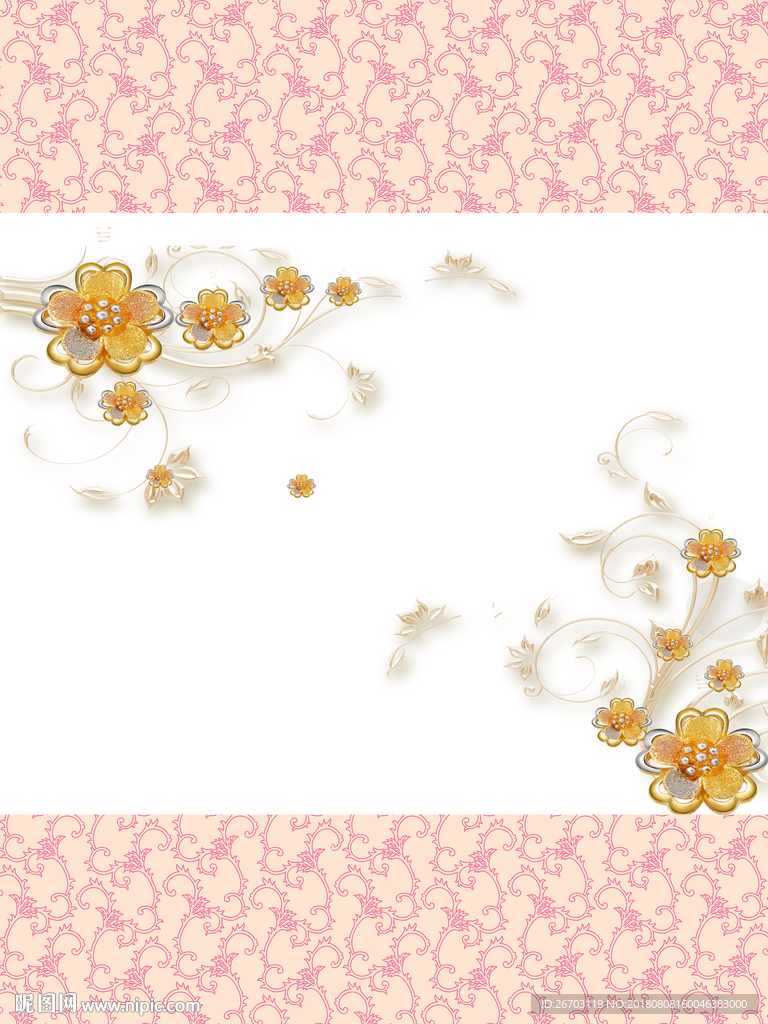 花朵 线条 花藤