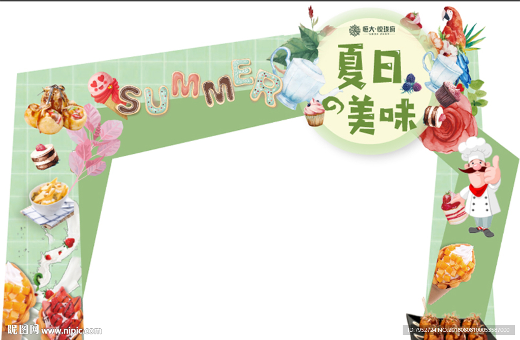 美食异形门头