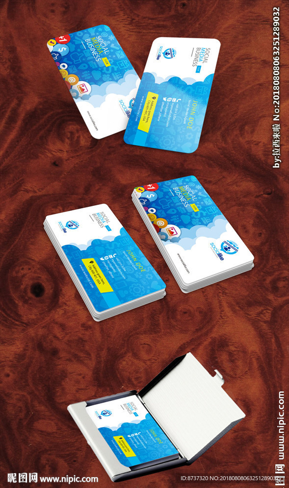 炫酷通用简约名片行业名片可编辑