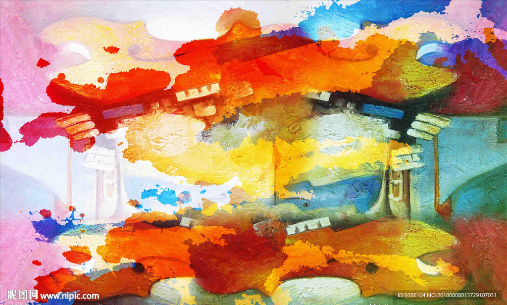 抽象油画