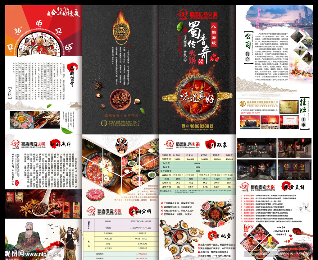 火锅折页