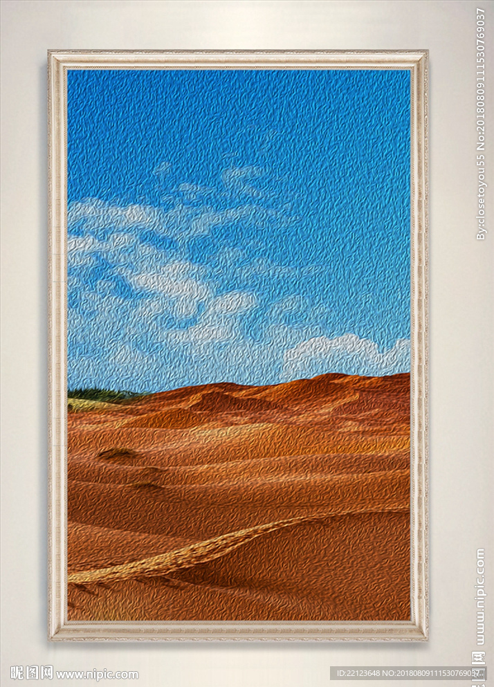 现代唯美风景油画装饰画