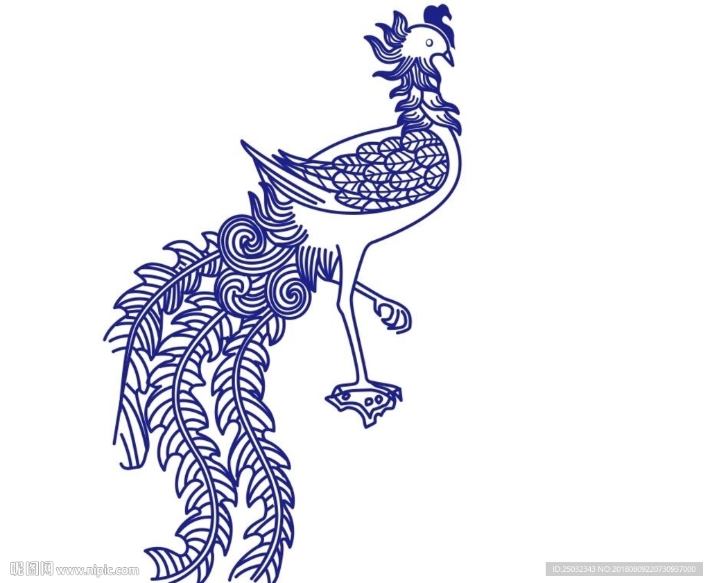 印花矢量图 动物 抽象动物 色