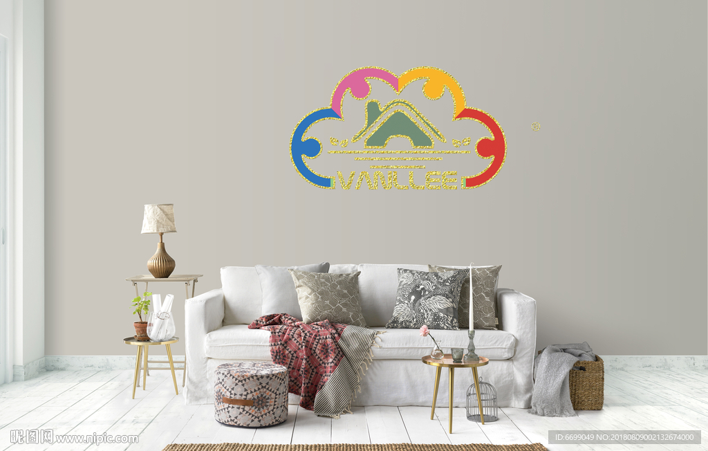 logo场景贴图 logo样机